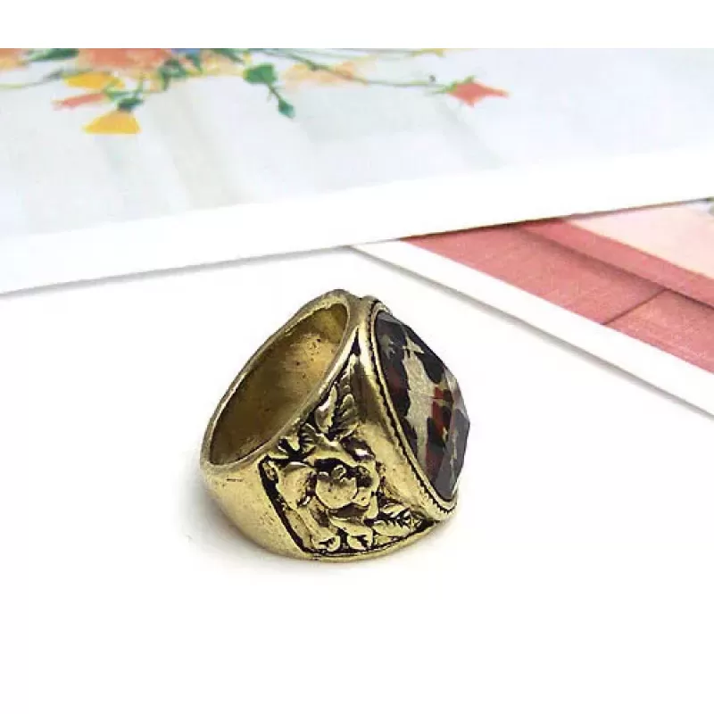 Кольцо AS-A16940 с леопардовым принтом