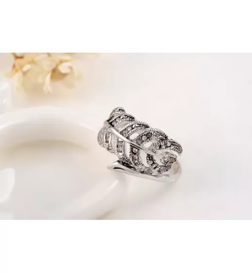 Кольцо ROZI RG-48280A в форме перышка