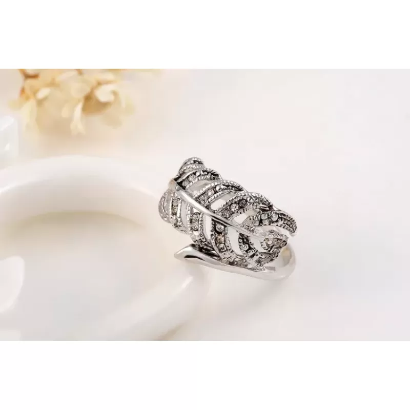 Кольцо ROZI RG-48280A в форме перышка