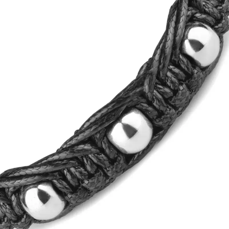 Мужской браслет Шамбала Everiot Select LNS-3089 из гематита оригинального плетения