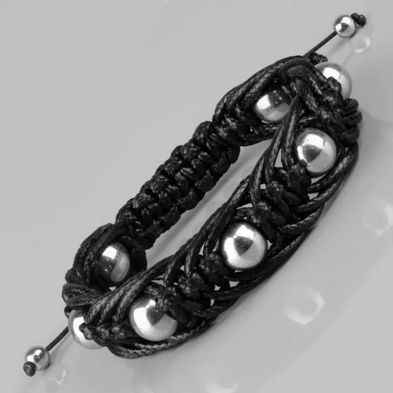 Мужской браслет Шамбала Everiot Select LNS-3089 из гематита оригинального плетения