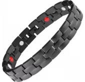 Магнитный браслет мужской из стали Everiot SB-MJ-024QD черного цвета