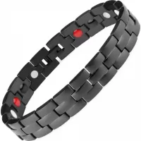 Магнитный браслет мужской из стали Everiot SB-MJ-024QD черного цвета