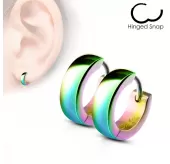 Серьги-кольца TATIC SE2003-W из стали с разноцветным отливом