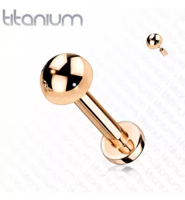 Титановая серьга лабрет Pirslab TIL17-RD для пирсинга Монро, трагуса, хеликса