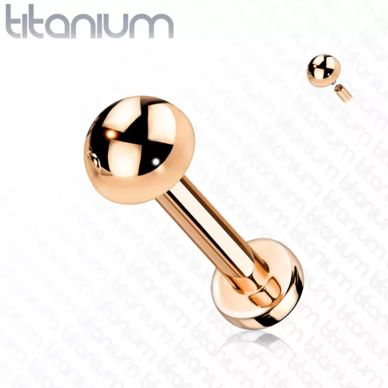 Титановая серьга лабрет Pirslab TIL17-RD для пирсинга Монро, трагуса, хеликса