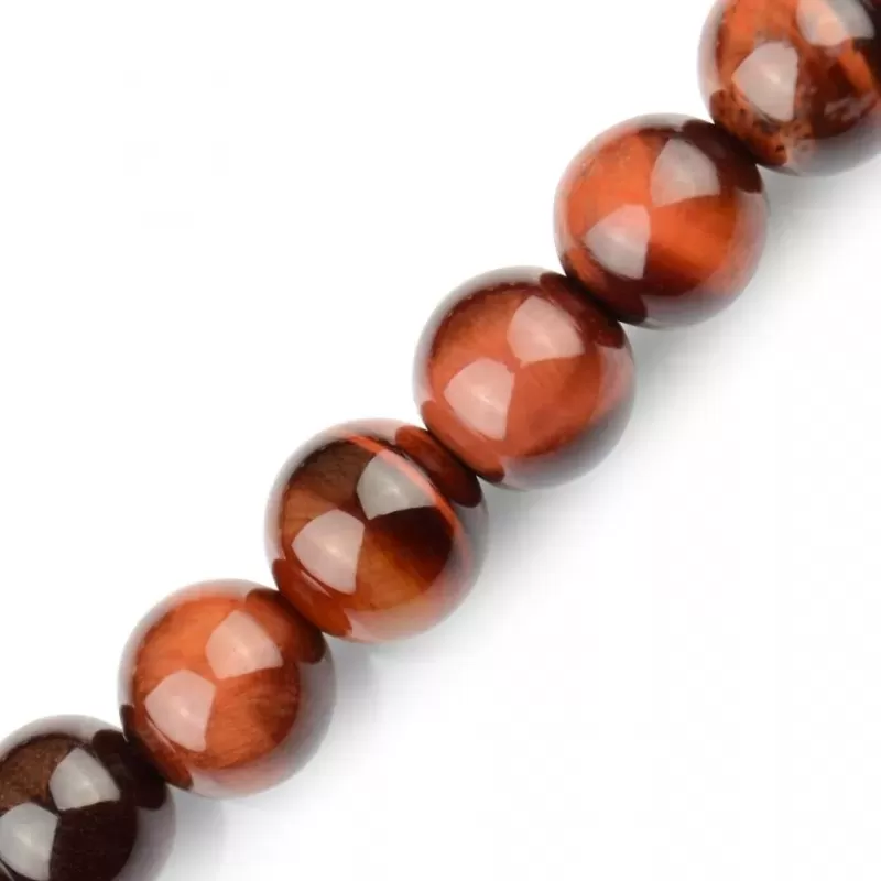 Мужской браслет Шамбала из камня бычий глаз Everiot Select LNS-2184-GD c якорем