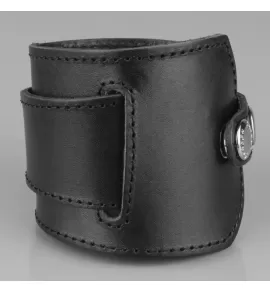 Кожаный браслет мужской Scappa A-101 черный