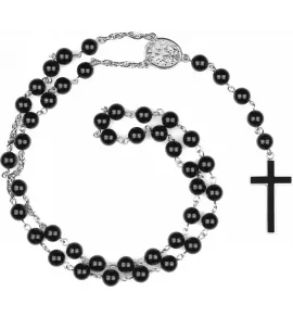 Мужской розарий с крестом Everiot Select LNS-3059 из агата