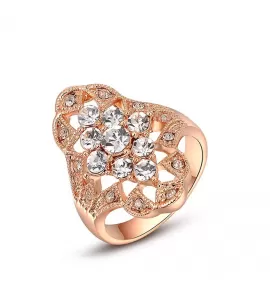 Кольцо ROZI RG-50315B с прозрачными кристаллами