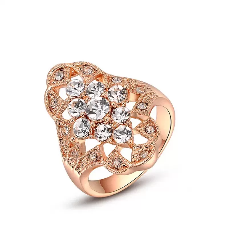 Кольцо ROZI RG-50315B с прозрачными кристаллами