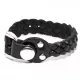 Кожаный браслет мужской Scappa D-300 черный