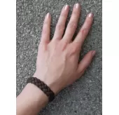 Кожаный браслет мужской Scappa D-300 черный