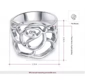 Кольцо ROZI RG-53215A с ажурным декором