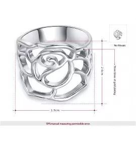 Кольцо ROZI RG-53215A с ажурным декором