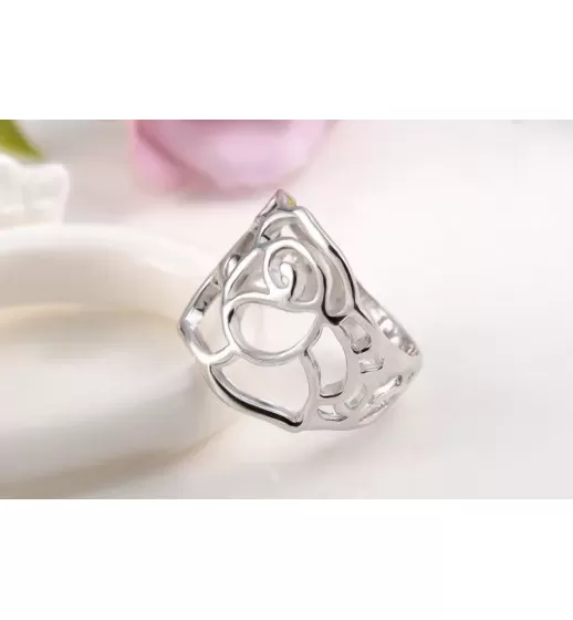 Кольцо ROZI RG-53215A с ажурным декором