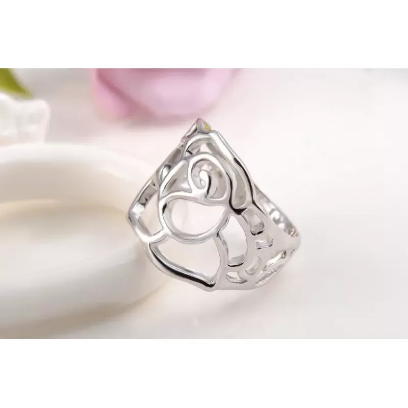 Кольцо ROZI RG-53215A с ажурным декором