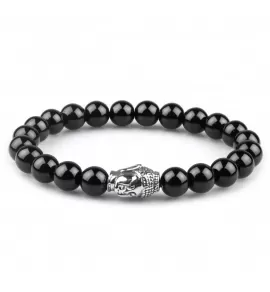 Браслет Everiot STB-MJ-1725 из оникса с головой Будды