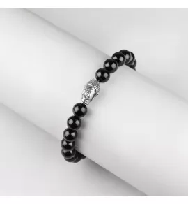 Браслет Everiot STB-MJ-1725 из оникса с головой Будды