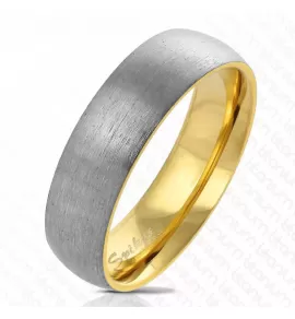 Кольцо из титана  Spikes R-TM-6057G матовое