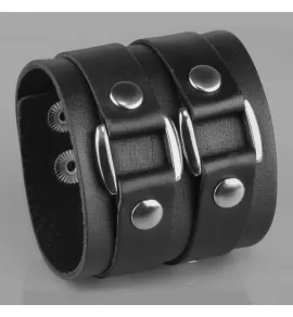 Кожаный браслет Scappa B-209 черный