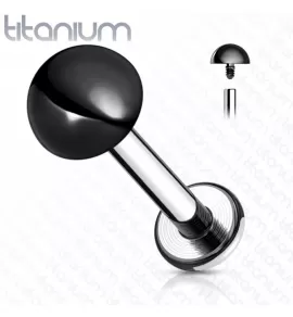 Титановая серьга лабрет Pirslab TIL17-K-GR для пирсинга Монро, трагуса, хеликса