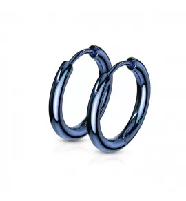Серьги-кольца TATIC SE3065B из стали синие