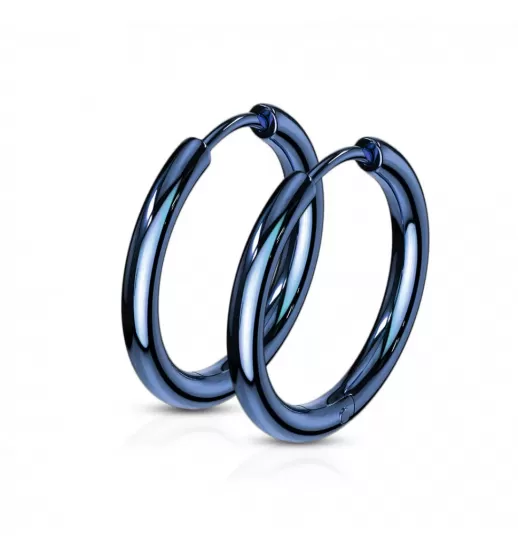 Серьги-кольца TATIC SE3065B из стали синие