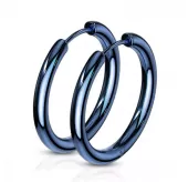 Серьги-кольца TATIC SE3065B из стали синие