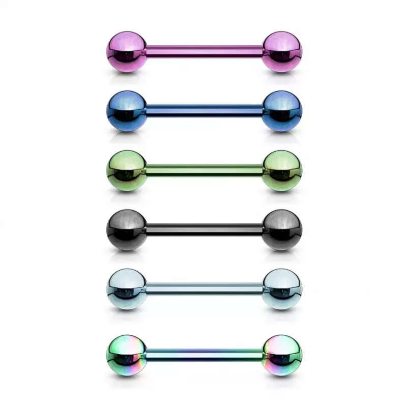 Штанга из стали PiercedFish BT-LB для пирсинга хряща уха, хеликса, индастриал, для брови, сосков, языка