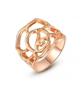 Кольцо ROZI RG-53215B с ажурным декором