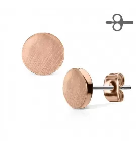 Серьги-гвоздики круглой формы TATIC EA-022-RD позолоченные