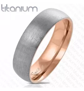 Кольцо из титана  Spikes R-TM-6057R матовое