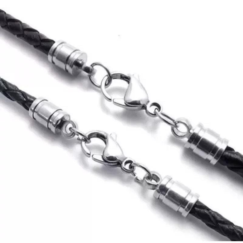 Кожаный шнурок плетеный Everiot Select LC-B черный