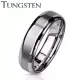Кольцо INFY R-TU02 из карбида вольфрама с матовой полоской