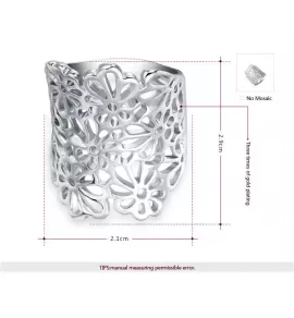 Кольцо ROZI RG-54290A с цветочным узором