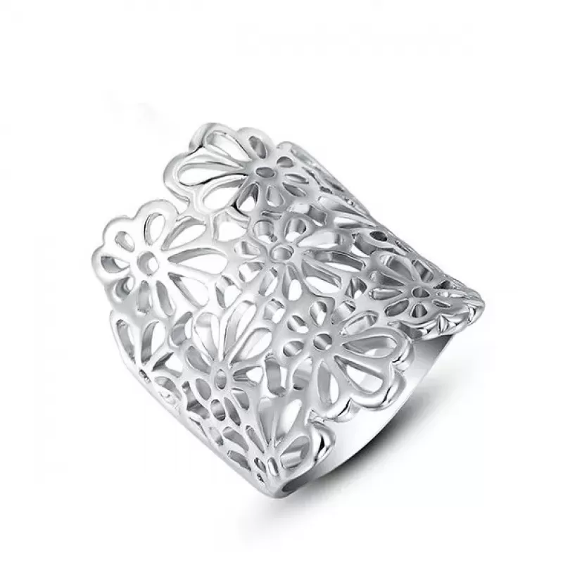 Кольцо ROZI RG-54290A с цветочным узором