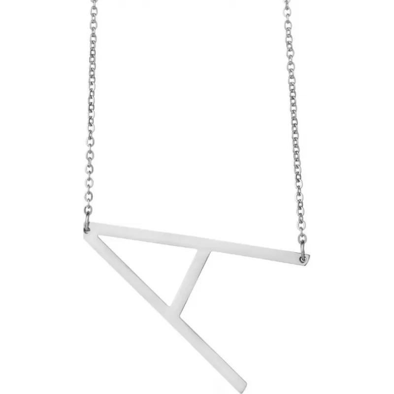 Колье Everiot SNP-ZS-2000 буква "А" на цепочке