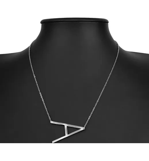 Колье Everiot SNP-ZS-2000 буква "А" на цепочке