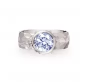 Кольцо для помолвки из стали INORI INR97D с фианитом