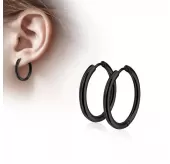 Серьги-кольца TATIC SE3065K из стали черные