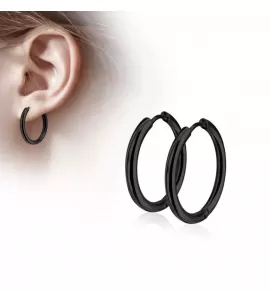 Серьги-кольца TATIC SE3065K из стали черные