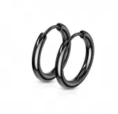 Серьги-кольца TATIC SE3065K из стали черные