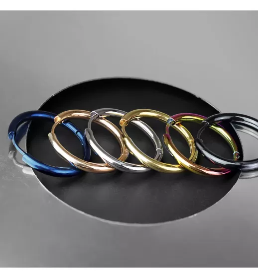 Серьги-кольца TATIC SE3065K из стали черные
