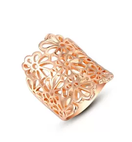 Кольцо ROZI RG-54290B с цветочным узором