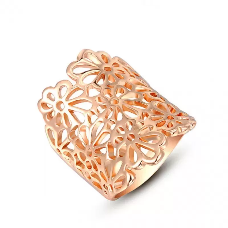 Кольцо ROZI RG-54290B с цветочным узором