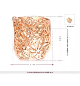 Кольцо ROZI RG-54290B с цветочным узором