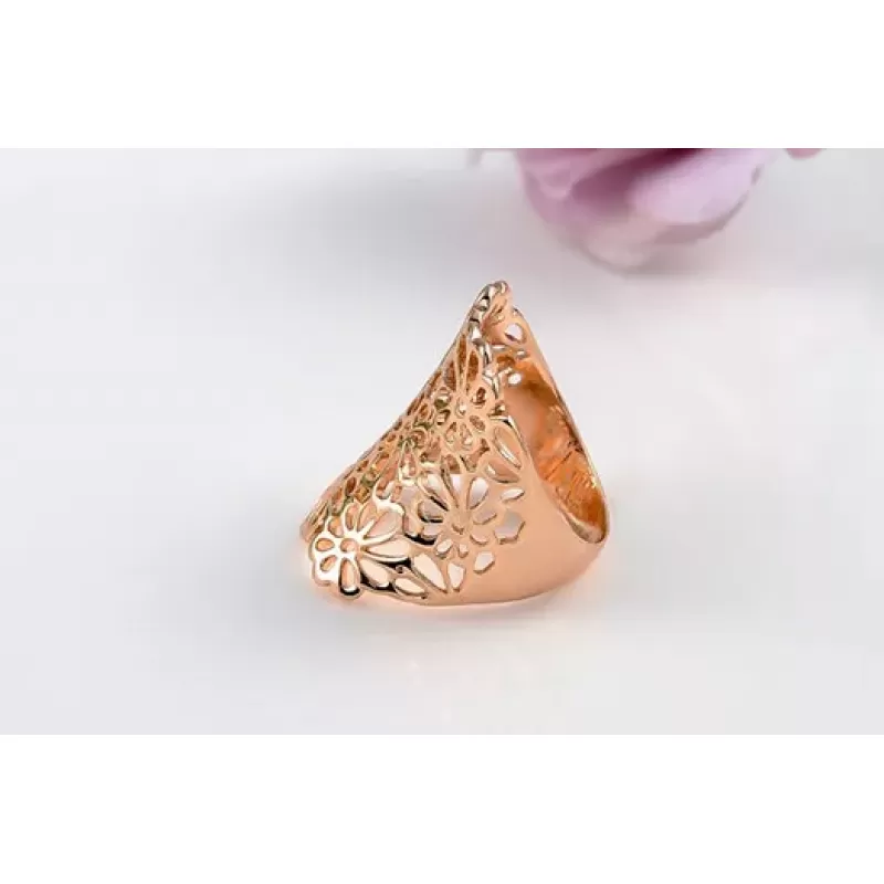 Кольцо ROZI RG-54290B с цветочным узором