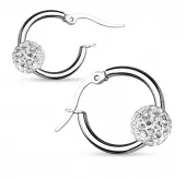 Серьги из стали TATIC SE2906 с кристаллами