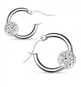 Серьги из стали TATIC SE2906 с кристаллами